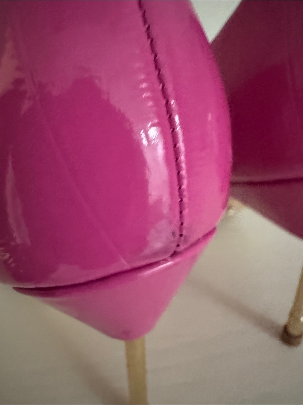 Kurt Geiger Hot Pink Patent Pointed D'Orsay Pumps - Picture 7 of 13